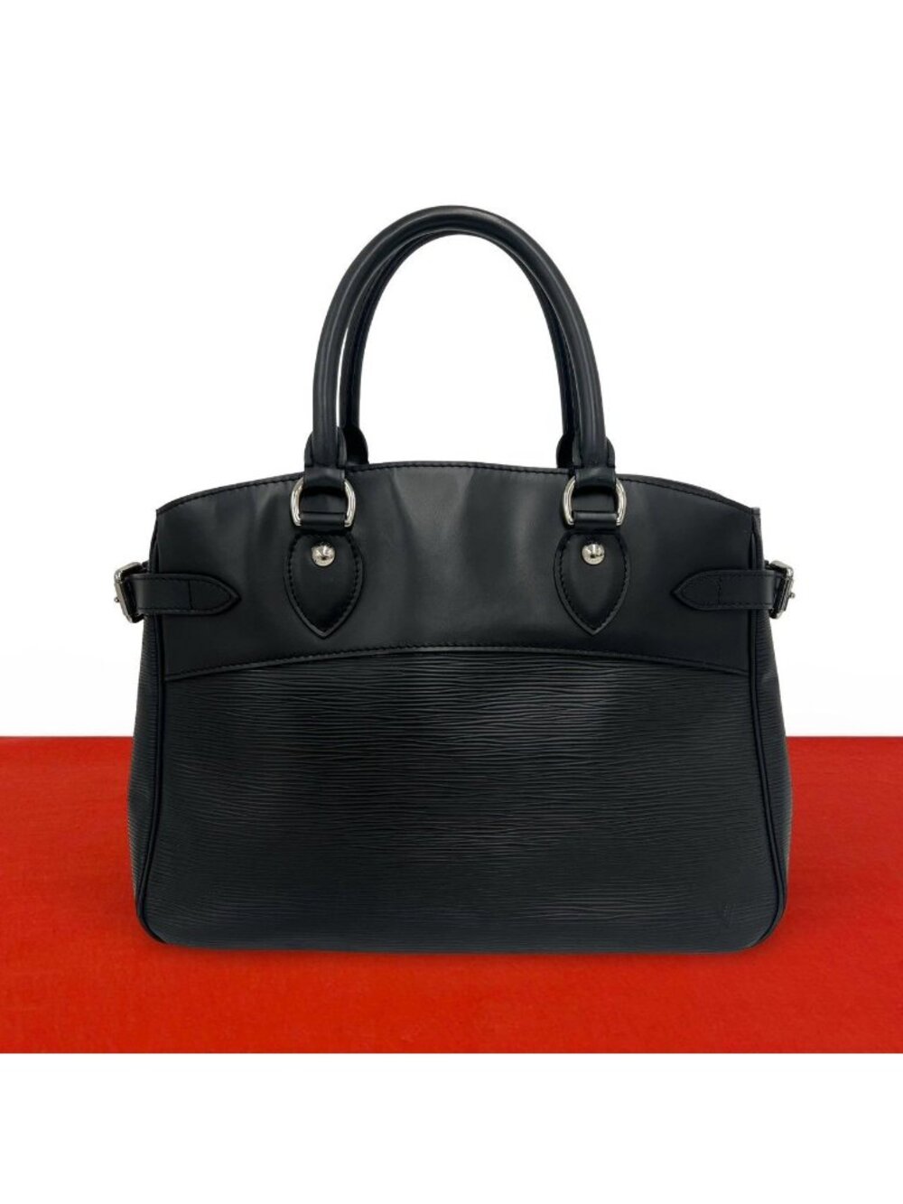 Louis Vuitton Passy PM Epi Leather Tote Mini Boston Bag Noir Black